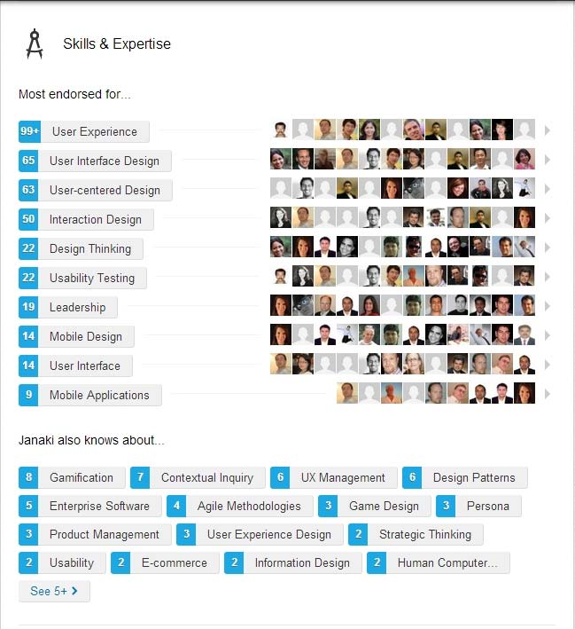 LinkedIn endorsement statistics 