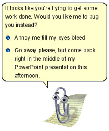 Mr. Clippy takes charge
