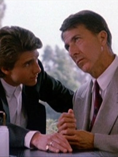 Dustin Hoffman in the role of Rain Man.