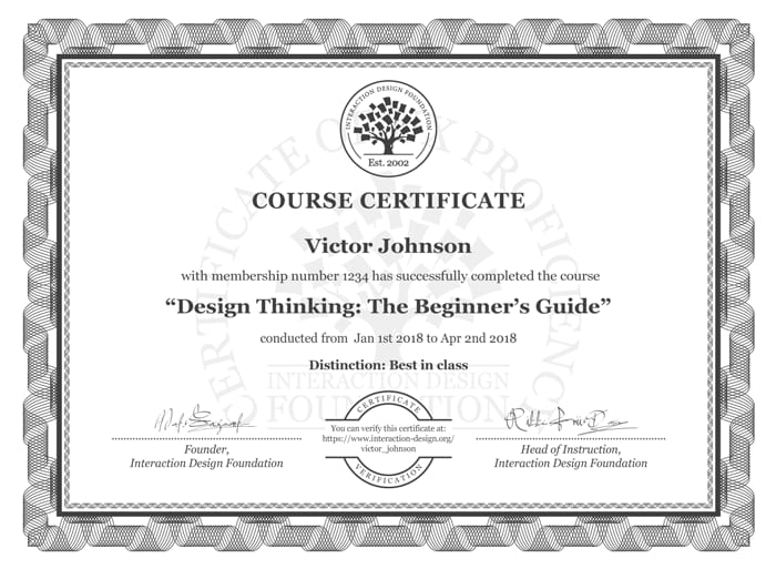 Course Certificate