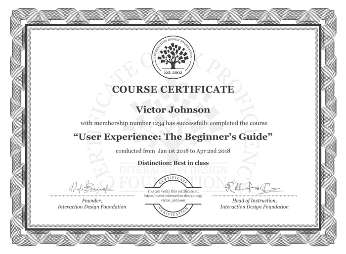 Course Certificate