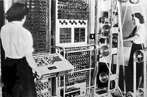 Colossus, the world's first totally electronic programmable computing device, built 1943-1945