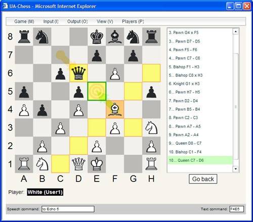 UA-Chess: a universally accessible multi-modal chess game, which can be played between two players, including people with disabilities (low-vision, blind and hand-motor impaired), either locally on th