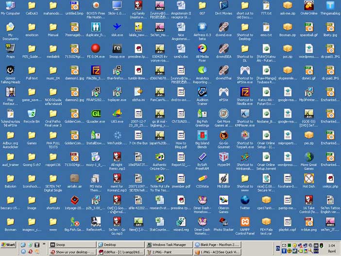 The early popularity of messy desktops for personal information spaces does not scale.