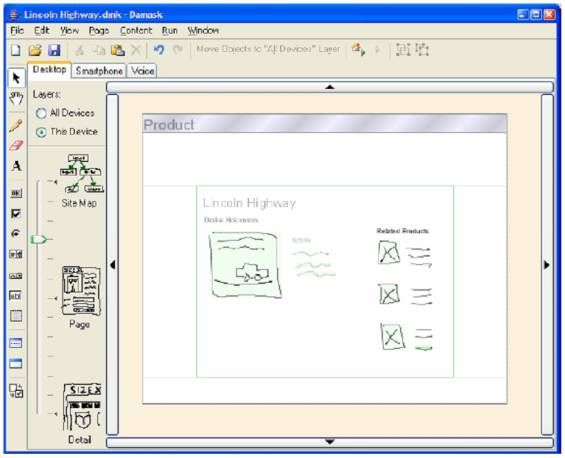 The Damask Authoring Environment (Lin and Landay, 2008)