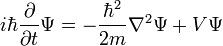 Example of a symbolic algebra expression (the single particle solution to Schrodinger's equation)