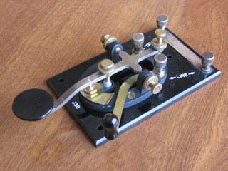 Original wearable computer input devices were inspired by the telegraph key -- This particular telegraph key is a J38 World War II-era U.S. military model