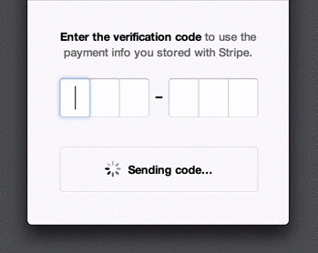 Stripe использует анимацию, чтобы процесс казался быстрее, чем он есть на самом деле. Пользователи получают обновления (например, «Отправлено»), даже если они еще не получили SMS. Им не нужно ждать, и они могут быть уверены в том, что SMS вот-вот придет