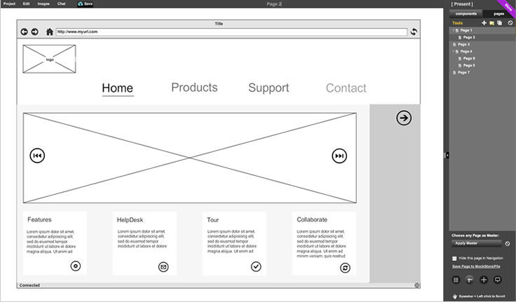 web based wireframe tool